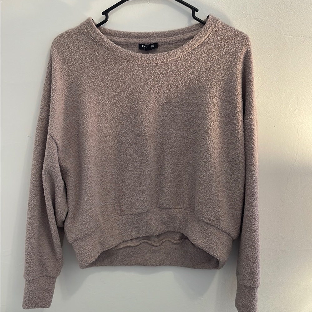 Express Cozy Taupe Sweater